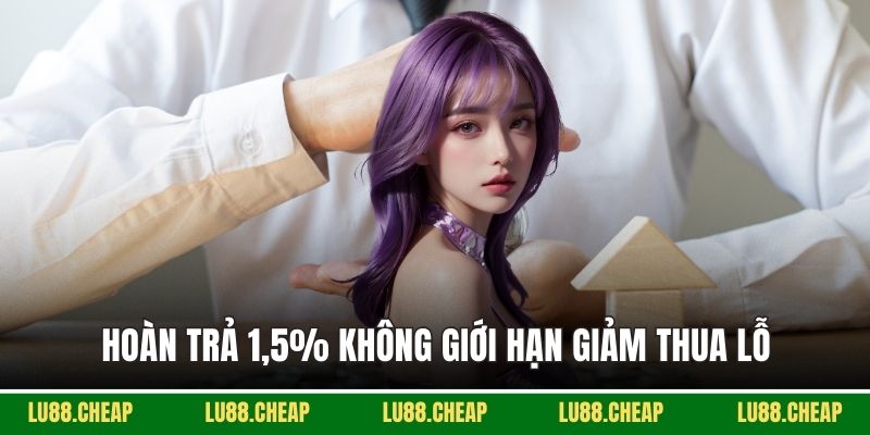 Hoàn trả 1,5% không giới hạn giảm thua lỗ